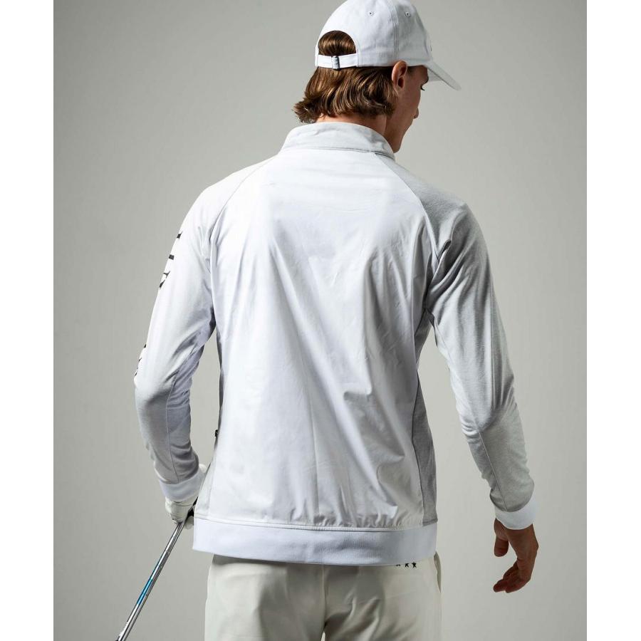 LUXE AKM PLUS ゴルフ ハーフジップ防風モックネックプルオーバー