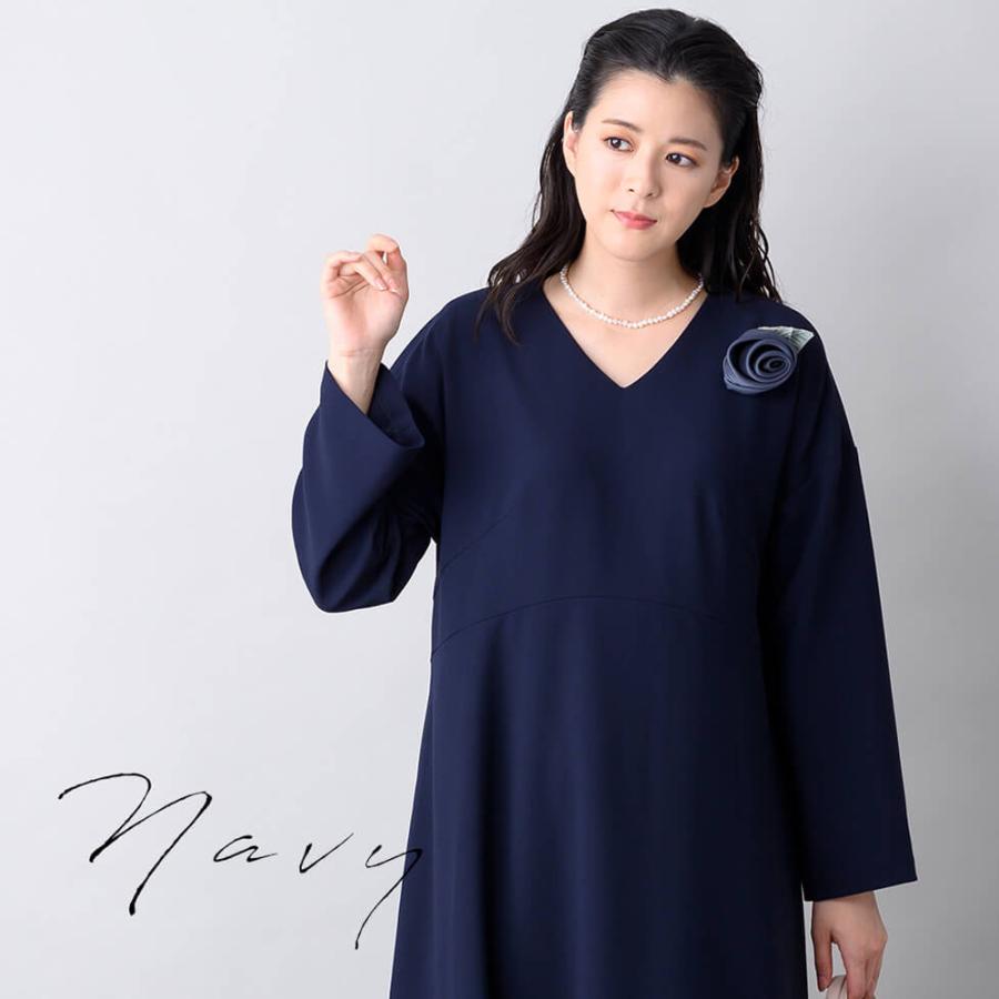 Lurco（ルルコ） ブラックフォーマル レディース ロング ワンピース