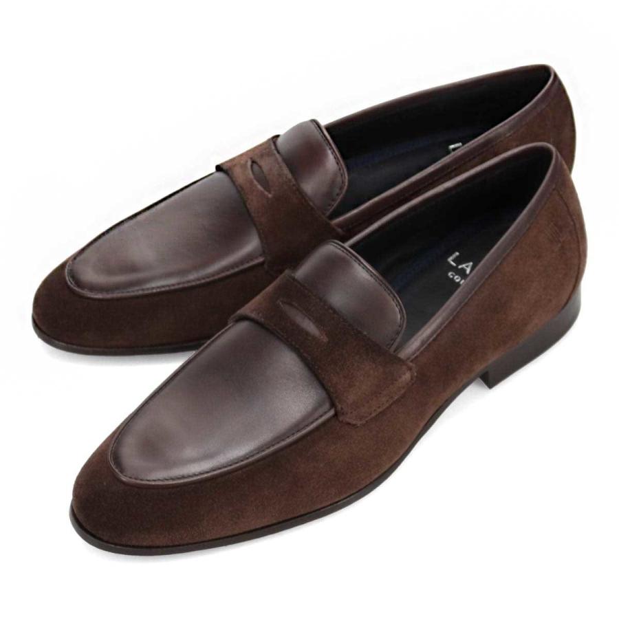 LANVIN COLLECTION コンビネーション ローファー スウェード LANVIN COLLECTION ラウンドトゥコンビネーションローファー : マルイ