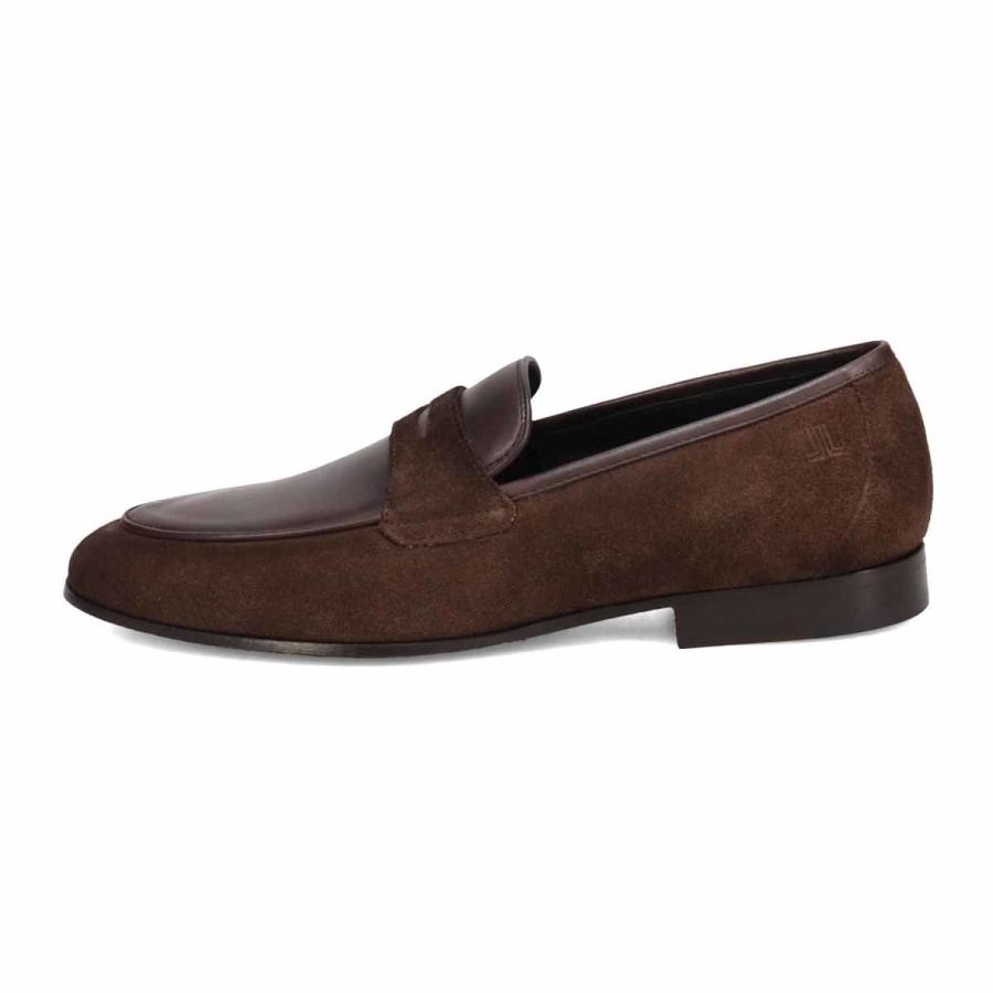 LANVIN COLLECTION コンビネーション ローファー スウェード LANVIN COLLECTION ラウンドトゥコンビネーションローファー : マルイ