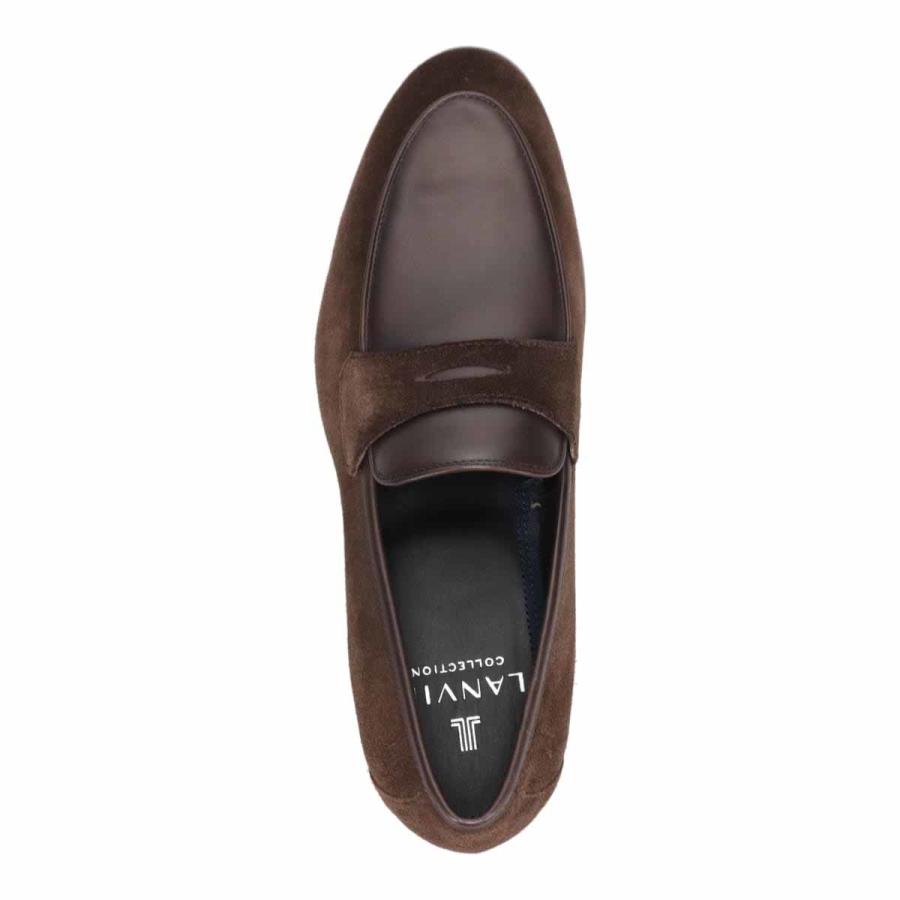 COLLECTION LANVIN コンビネーション スウェード ローファー 靴