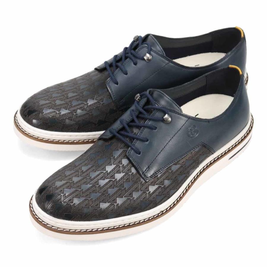 LANVIN en Bleu オンブルーシグネチャーロゴ レザースニーカー