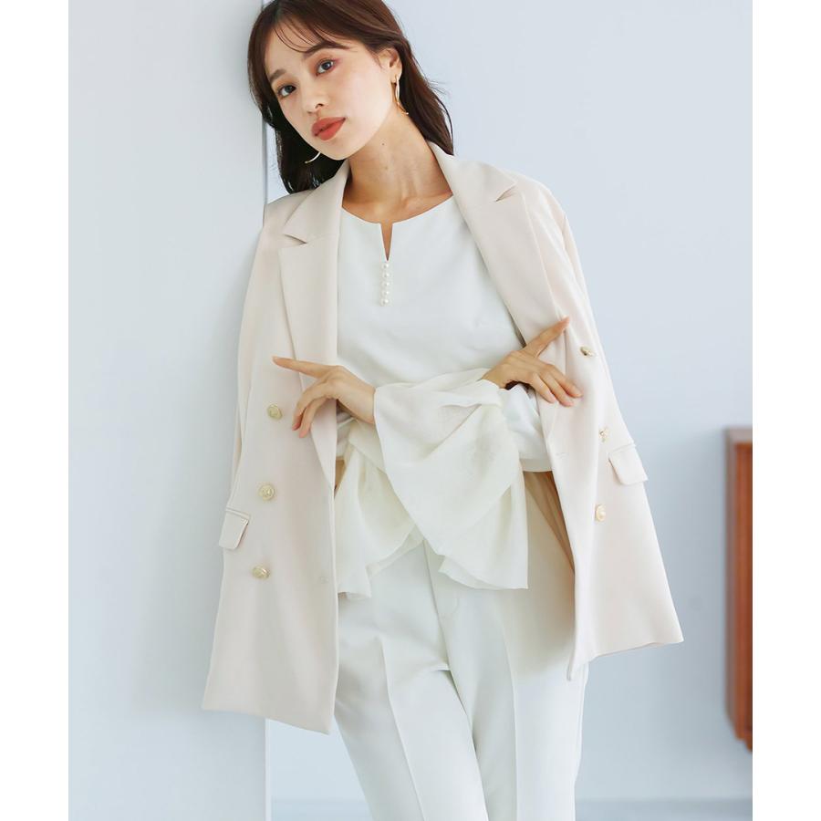 Lily112 です★美品★ ヘビージョーゼット ジャケット Emilyan リニューアルして再入荷【手洗いできるハイストレッチ