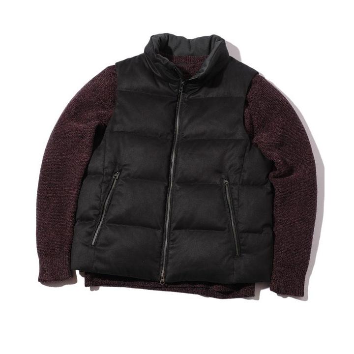 MEN'S BIGI（メンズビギ） コマスエード ストレッチダウンベスト