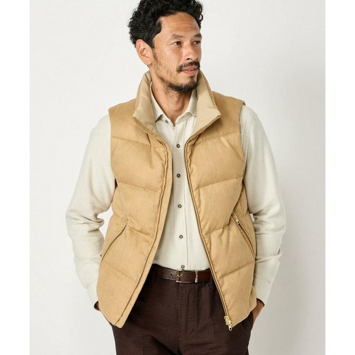 MEN'S BIGI コマスエード ストレッチダウンベスト : マルイ(丸井