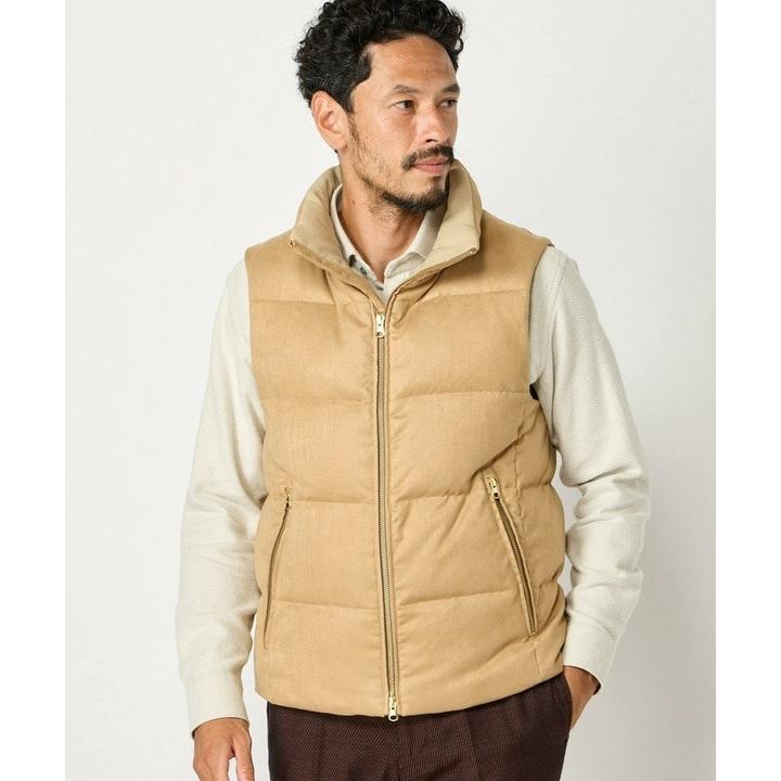 MEN'S BIGI（メンズビギ） コマスエード ストレッチダウンベスト