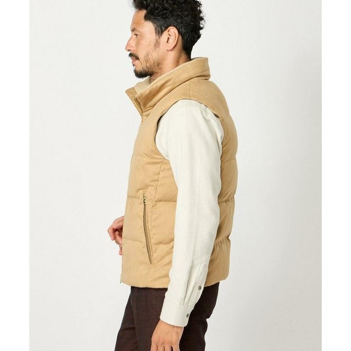 MEN'S BIGI コマスエード ストレッチダウンベスト : マルイ(丸井