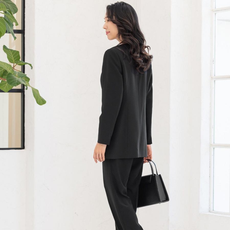 アッドルージュ ブラックフォーマル 喪服 礼服 レディース パンツセット 5号 アッドルージュ（Addrouge）/【洗える / 抗菌消臭】 喪服