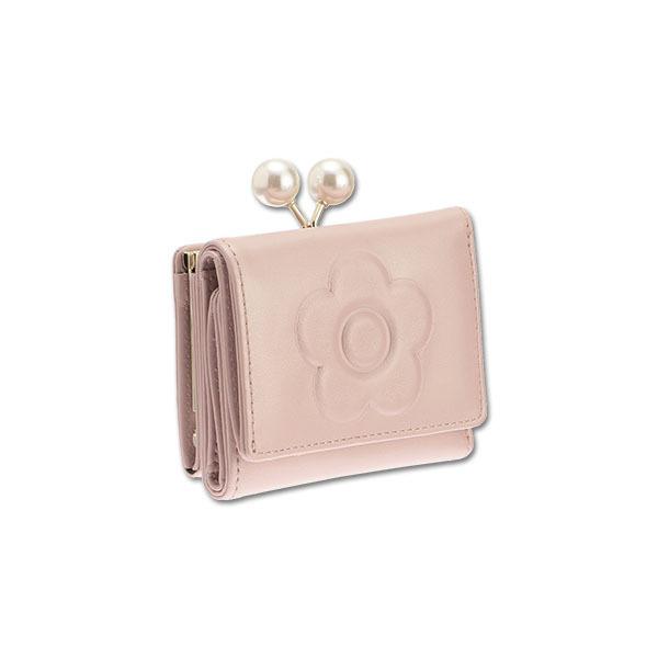 MARY QUANT（マリークヮント） エンボスデイジーパール ミニウォレット