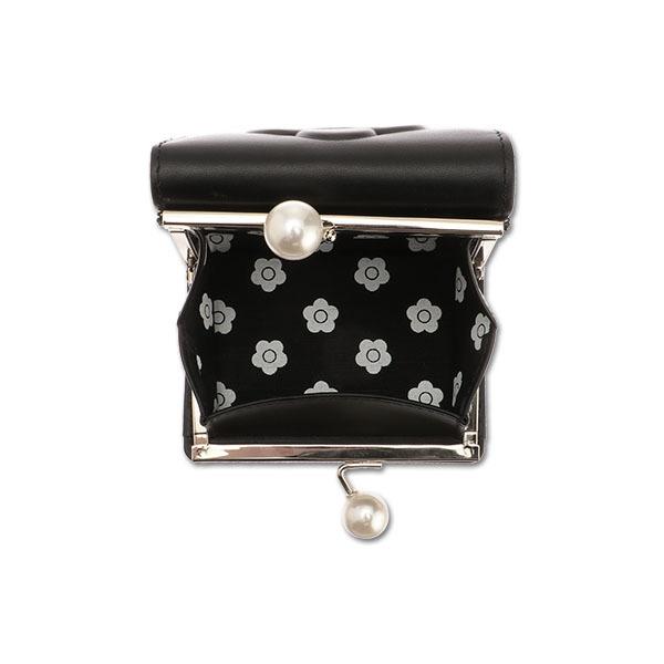 MARY QUANT（マリークヮント） エンボスデイジーパール ミニウォレット