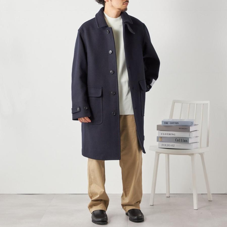 SHIPS any: FUTURE MELTON リラックス ステンカラー コート◇ SHIPS  