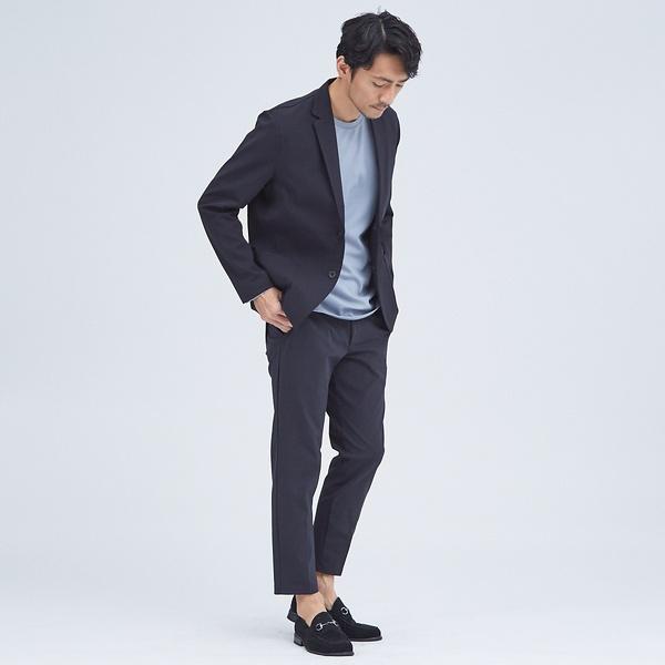 美品 ✨️ ABAHOUSE 4wayストレッチスーツ セットアップ 黒 48 ABAHOUSE（アバハウス） 【セットアップ対応/SOLOTEX】4WAYストレッチ