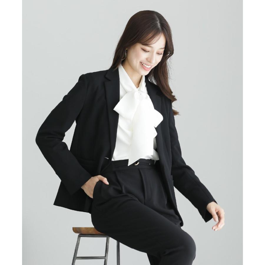 Emilyan 【手洗いできるハイストレッチジョーゼット】テーラード