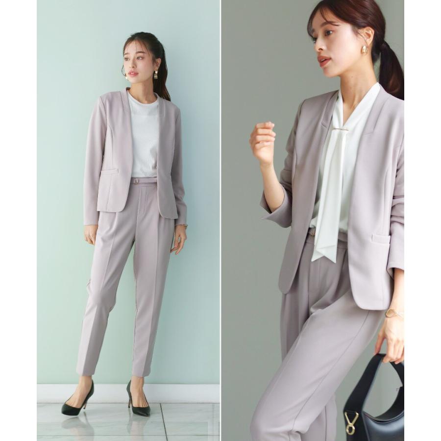 Emilyan スーツセット チャコール Emilyan（エミリアン） 【手洗いできるハイストレッチジョーゼット