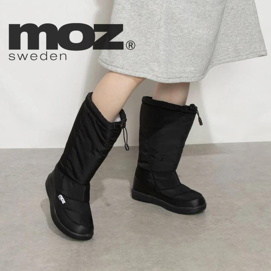 新品未使用misha and puffブーツ moz 【秋冬定番】〔晴雨兼用〕moz チェックボアライニングミドル丈