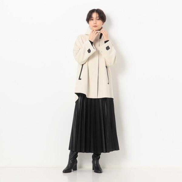 〔 TALLサイズ 〕 アンゴラウール Ａラインショートコートの画像