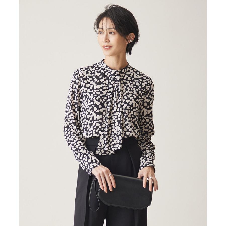 【WEB限定カラーあり・速乾・洗える】BackSatinAmunzen スカーフタイブラウス ICB 【WEB限定カラーあり・速乾・洗える】BackSatinAmunzen