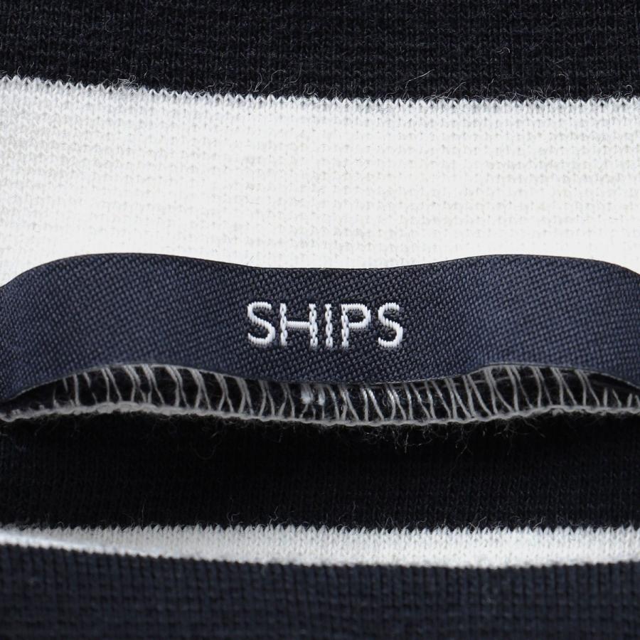 SHIPS: 〈抗菌・防臭〉PLA ポリ乳酸 マリン ボーダー ハイネック 長袖 Tシャツ(ロンT)｜0101marui｜18