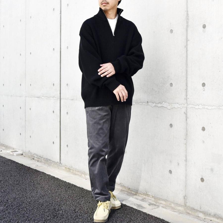 SHIPS any any: 〈手洗い可能〉ハーフジップ 畦編み ドライバーズ