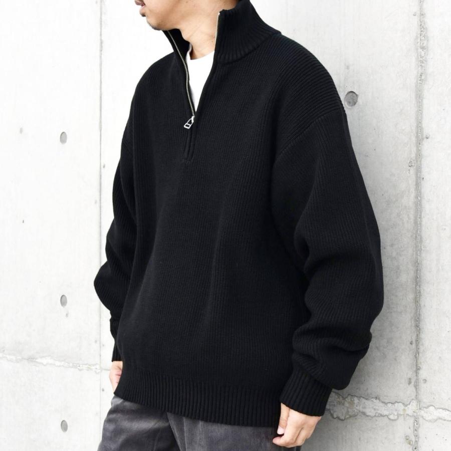 SHIPS any any: 〈手洗い可能〉ハーフジップ 畦編み ドライバーズ