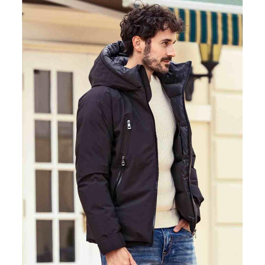 直営店・WEB限定】AKM Contemporary ダブルフードダウンジャケット