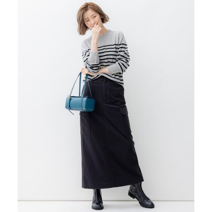 23区（ニジュウサンク） 【洗える】ピュアカシミヤ ボーダー ニット