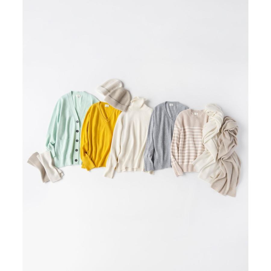 23区（ニジュウサンク） 【洗える】ピュアカシミヤ ボーダー ニット