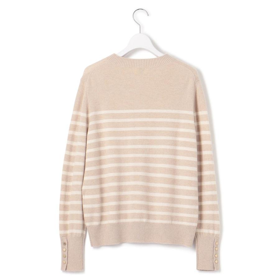 23区（ニジュウサンク） 【洗える】ピュアカシミヤ ボーダー ニット