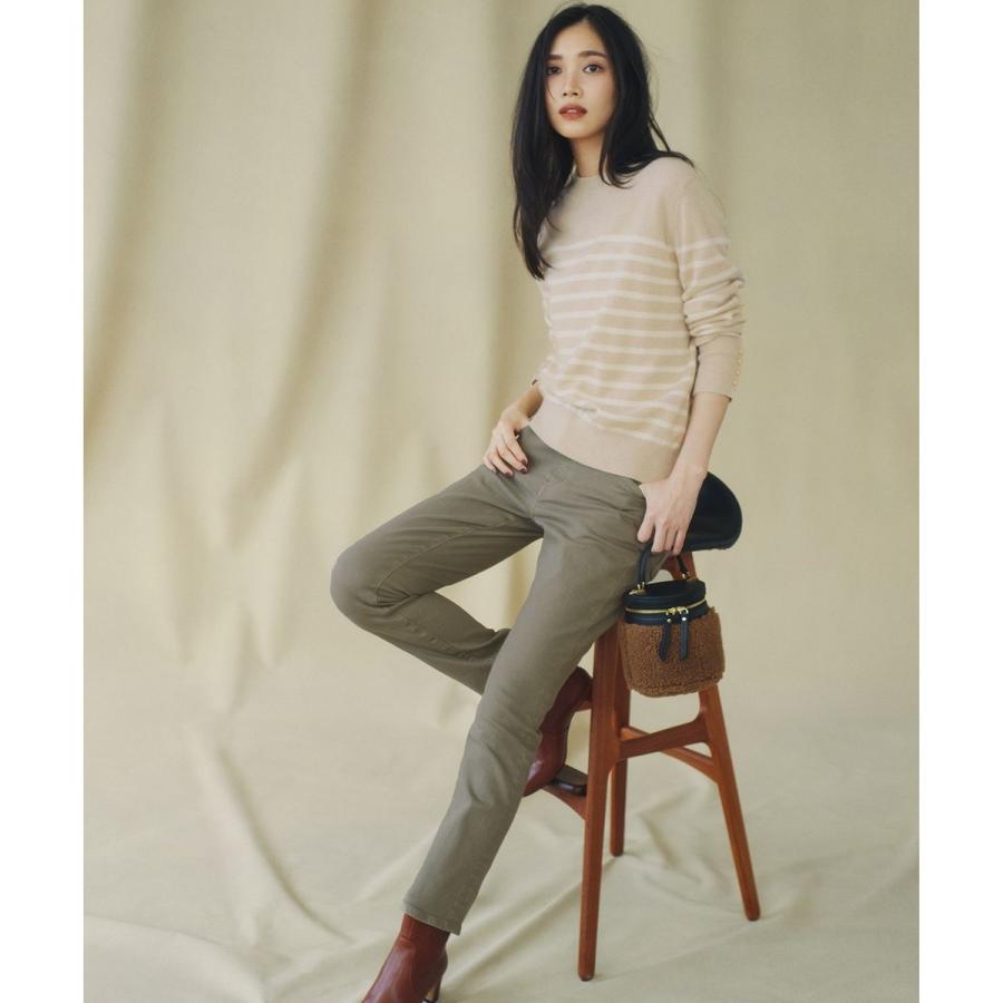 23区（ニジュウサンク） 【洗える】ピュアカシミヤ ボーダー ニット