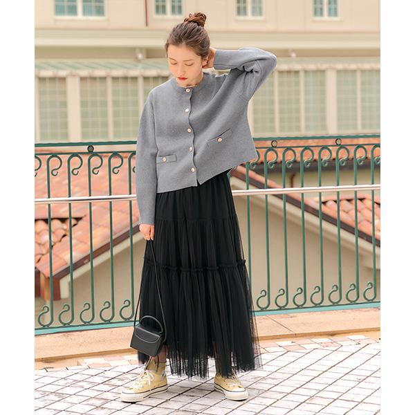 TUITACI カーディガン ドット柄ジャガードカーディガン｜MEN｜251HSB70-256C｜AZUL BY