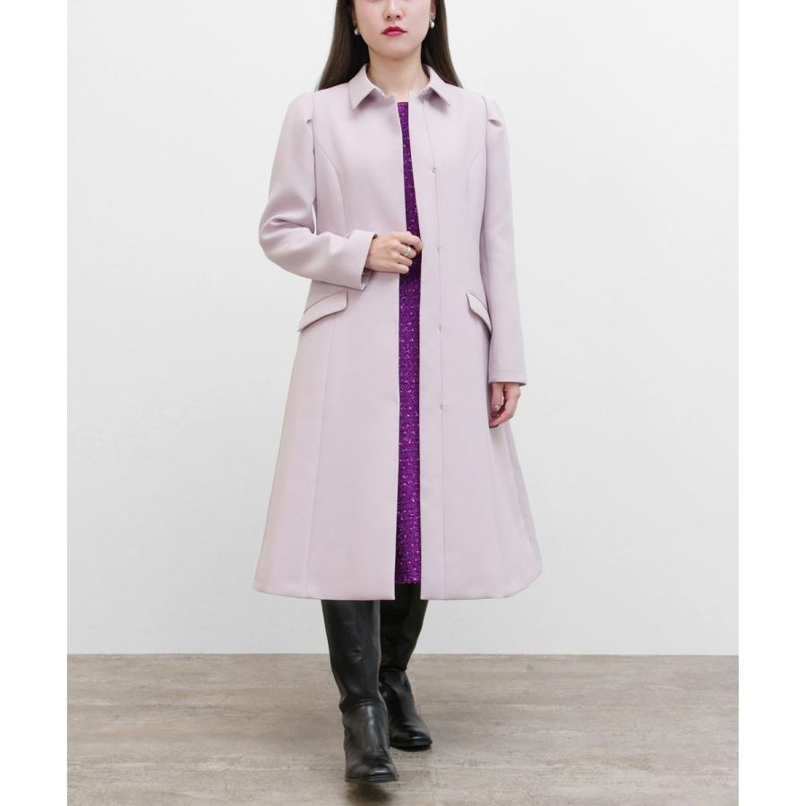 美品　TOCCA トッカ ステンカラーコート ピンク系 ロング丈 ベルト付き TOCCA（トッカ） CANVAS STORY ステンカラーコート : マルイ(丸井