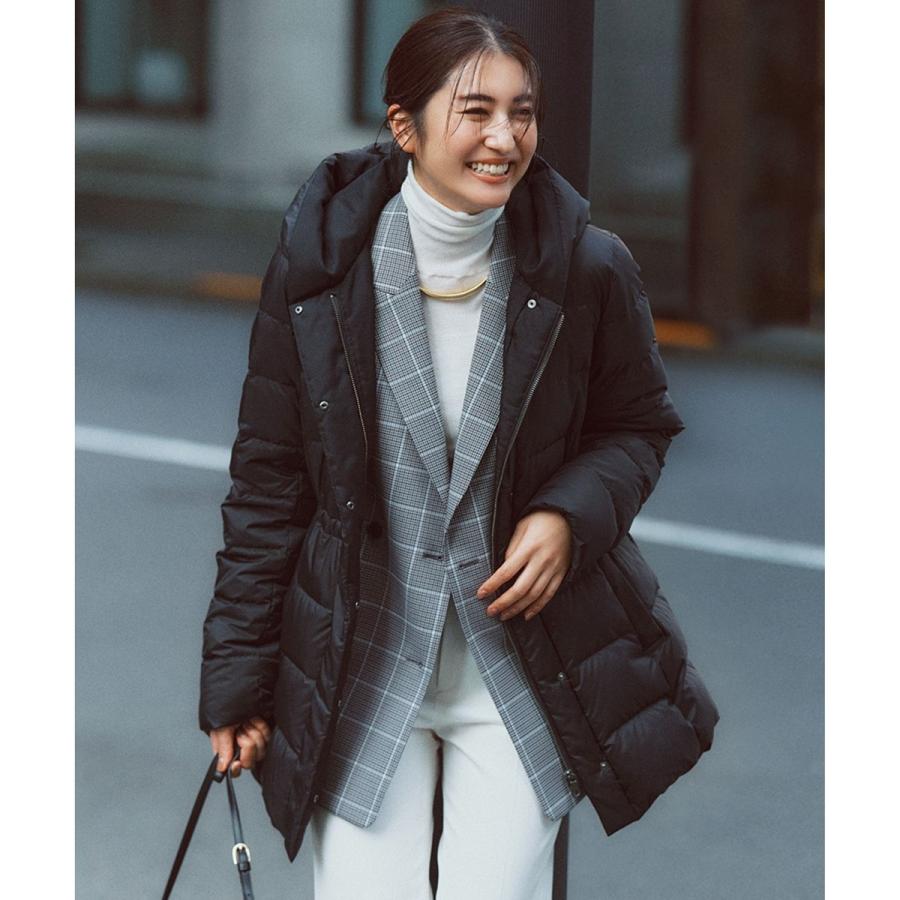 23区　【洗える/撥水加工】シレータフタ ミドル丈 ダウンコート　ダークブラウン 楽天市場】【VERY掲載/新色追加】シレータフタ ミドル丈 ダウンコート