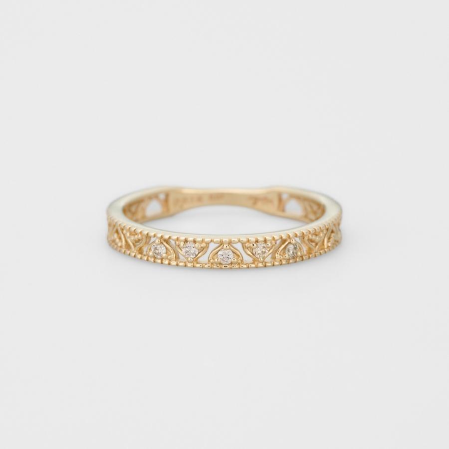 agete（アガット） K10ダイヤモンドピンキーリング : マルイ(丸井