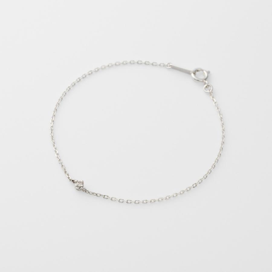 agete（アガット） シルバーダイヤモンドブレスレット（0.03 ct 