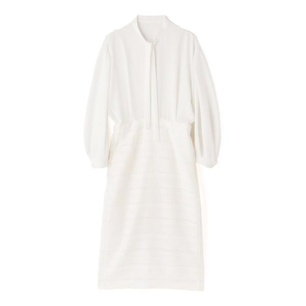 ○★新品 未使用 AMACA 定番ツィードワンピース オフホワイト ○☆新品 未使用 AMACA 定番ツィードワンピース オフホワイト○○