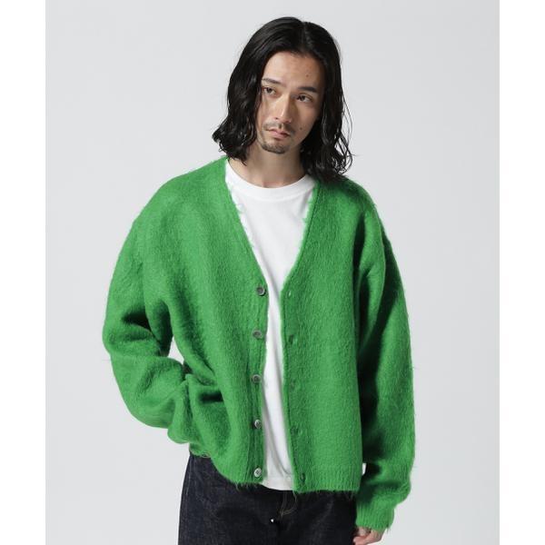 トップス SAINT MICHAEL CARDIGAN/MOHAIR SAINT MICHAEL／セント マイケル／CARDIGAN／MOHAIR／GREEN