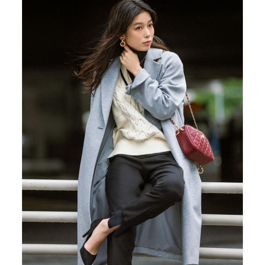 【滝沢眞規子さん着用】ウールカシミヤビーバー チェスター コート 23区｜【滝沢眞規子さん着用】ウールカシミヤビーバー