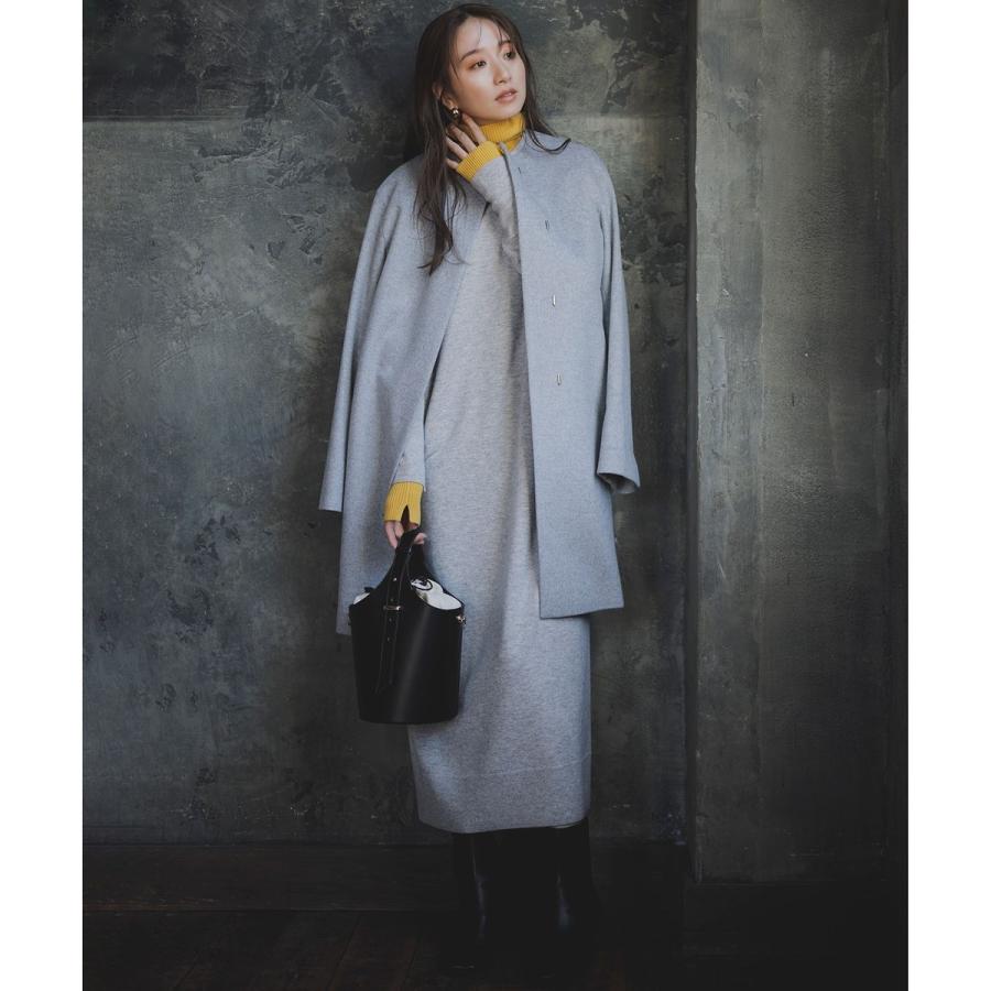 23区（ニジュウサンク） ウールカシミヤビーバー ノーカラー コート