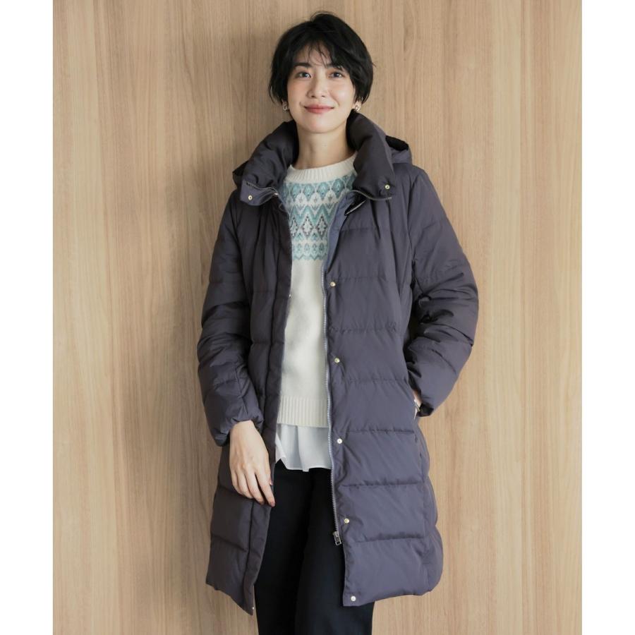 J.PRESS（J.プレス） ブラッシュドマルチポリ ロング ダウン コート