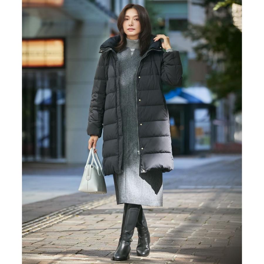 J.PRESS（J.プレス） ブラッシュドマルチポリ ロング ダウン コート