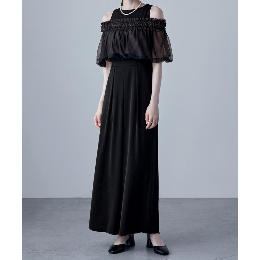 etoll. 結婚式　パーティードレス etoll. ドレス バレエネックスカラップレースパーティードレス