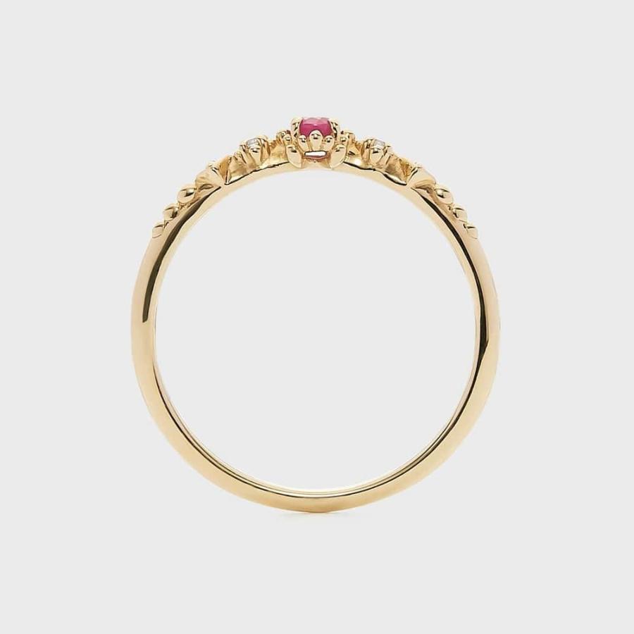 【Pocket Ring】K10ルビーリングの画像