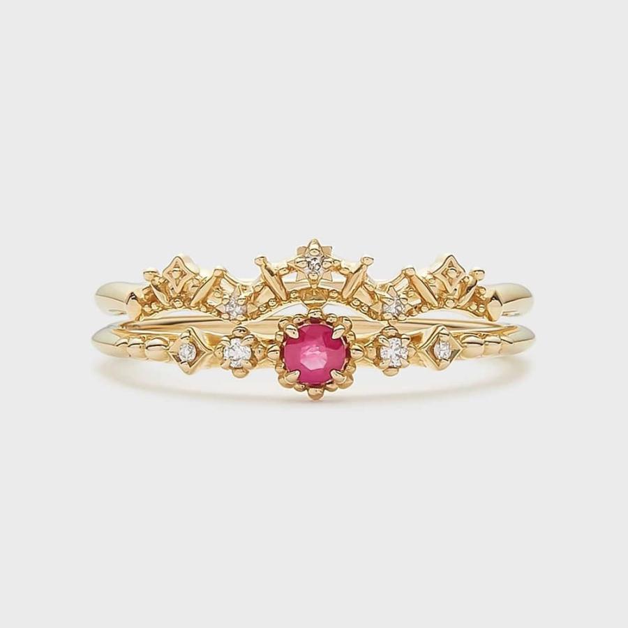 【Pocket Ring】K10ルビーリングの画像