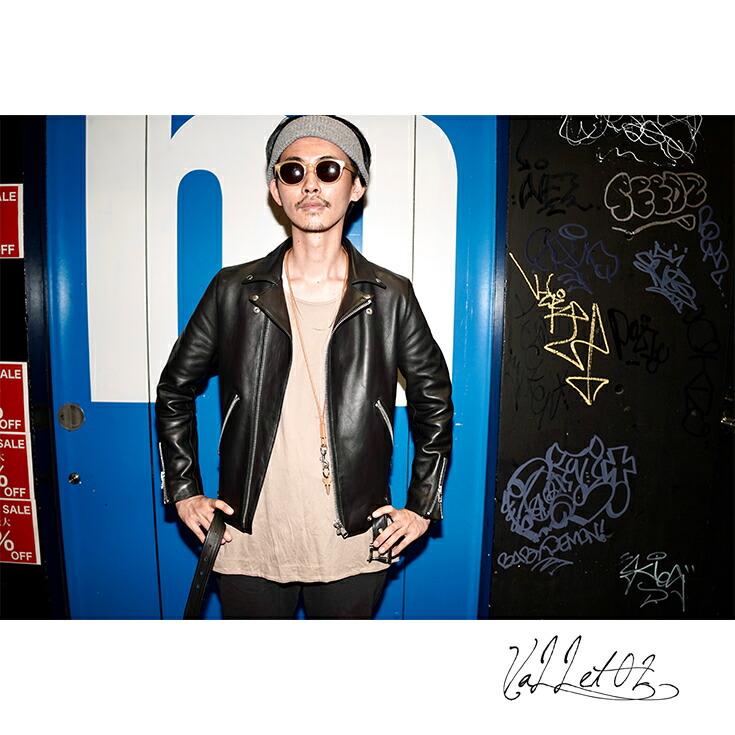 VALLET 本革 ダブルライダースジャケット メンズ ヴァレット VALLET02ANの画像