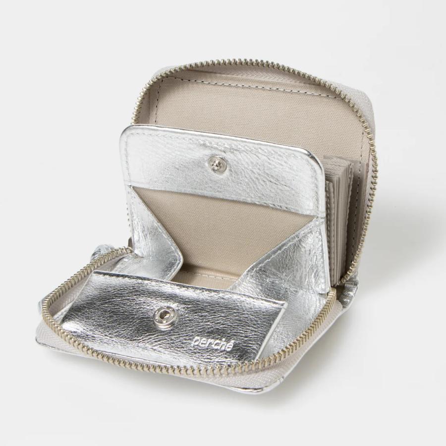 本革 レザー】【日本製】【スキミング防止】ペルケ メタリッククロコ