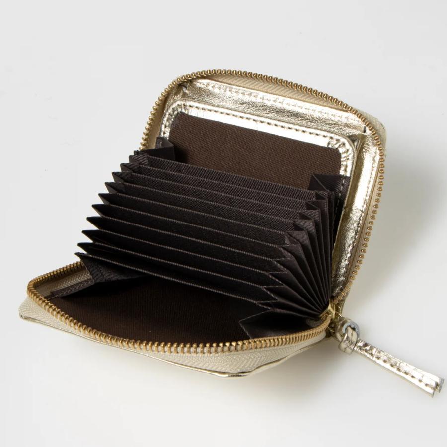 本革 レザー】【日本製】【スキミング防止】ペルケ メタリッククロコ