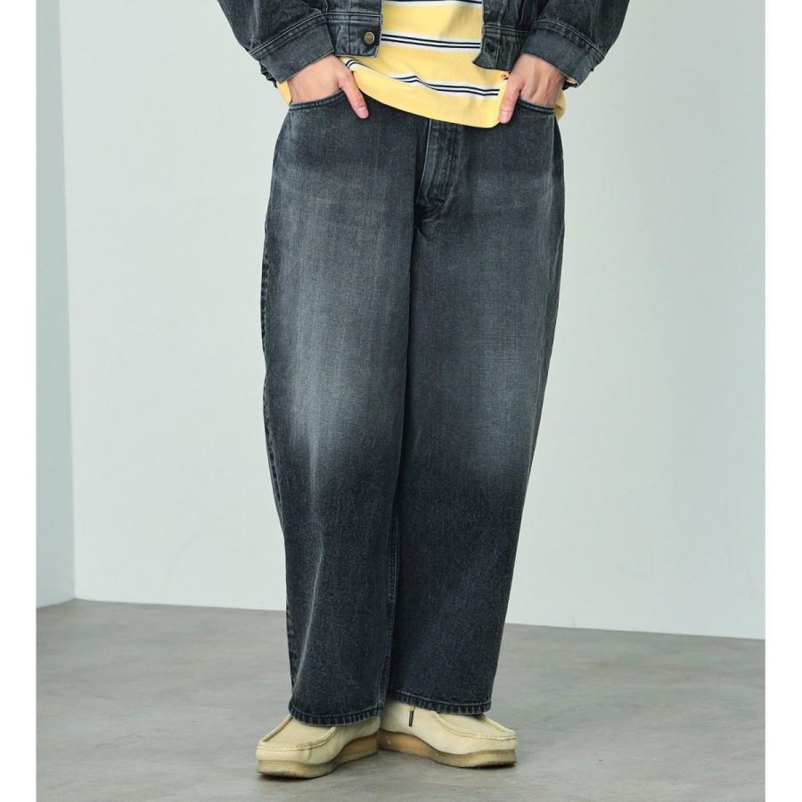 Lee SUPERSIZEDビッグシルエットワイドストレートデニムパンツ M