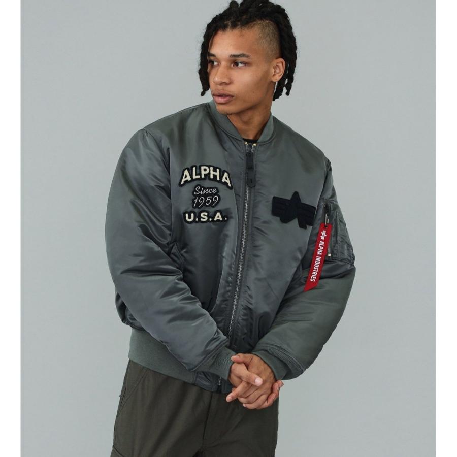 Alpha Industries（アルファ・インダストリーズ） スタジャン風MA-1 US