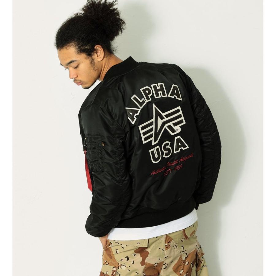 美品 ALPHA アルファ MA-1 FLYING-A バックエンブレム Alpha Industries（アルファ・インダストリーズ） MA-1 タイト バック