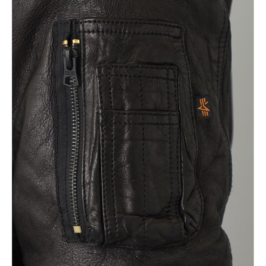 Alpha Industries 【直営店限定】MA-1レザーダウン／本革